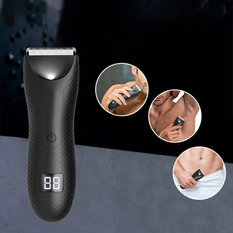 Men’s Waterproof Cordless Grooming Trimmer – Beard, Body & Sensitive Area Shaving