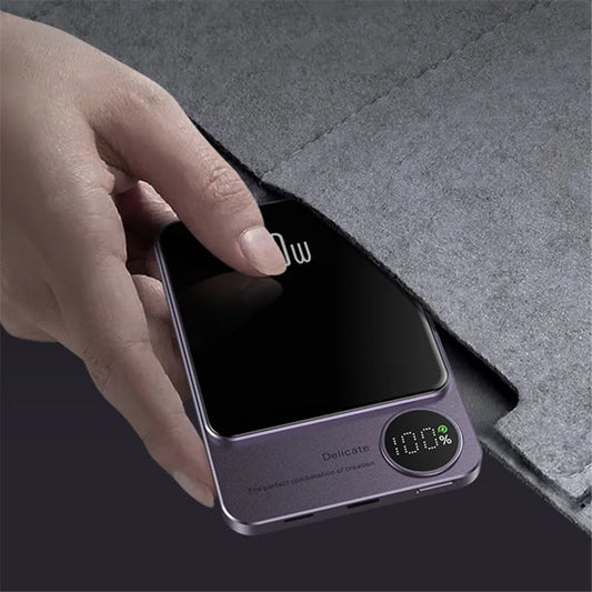 باور بنك مغناطيسي للآيفون و السامسونج بشحن سريع ويدوم فترة طويله