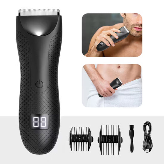 Men’s Waterproof Cordless Grooming Trimmer – Beard, Body & Sensitive Area Shaving