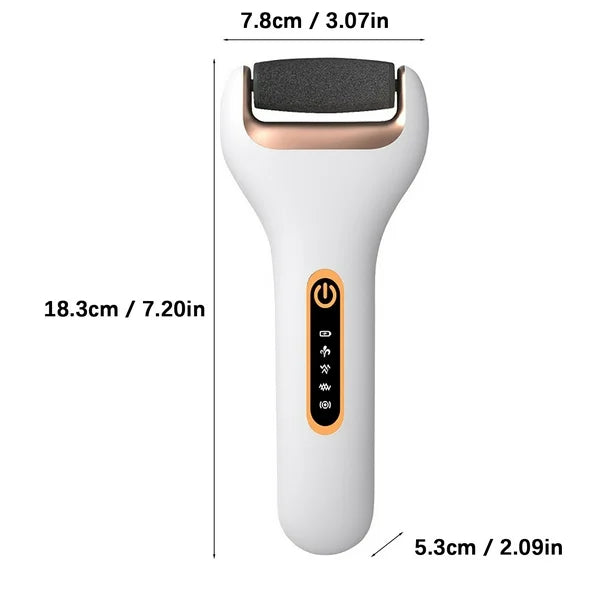 Rechargeable Electronic Foot File – Fast & Gentle Callus Remover for Smooth, Baby-Soft Feet