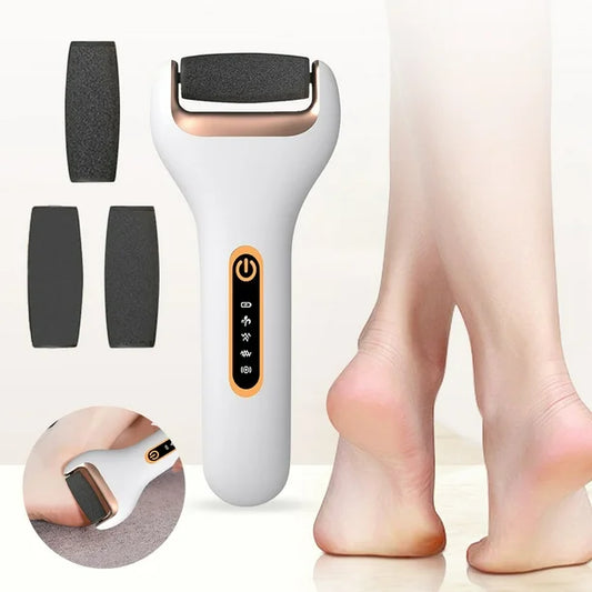 Rechargeable Electronic Foot File – Fast & Gentle Callus Remover for Smooth, Baby-Soft Feet
