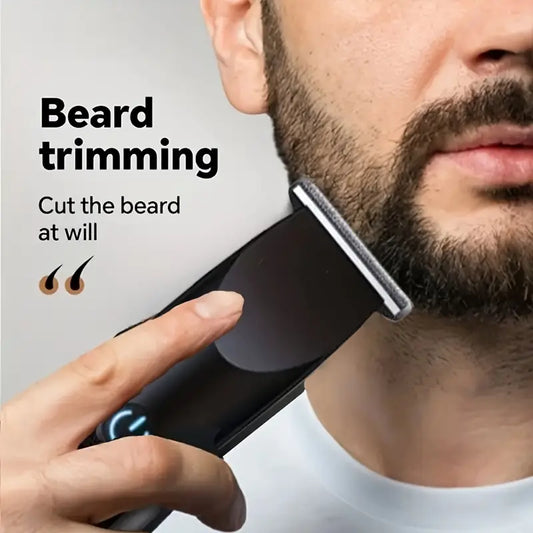 Adjustable Head Electric Hair Clipper | USB Rechargeable Beard & Hair Trimmer for Men
