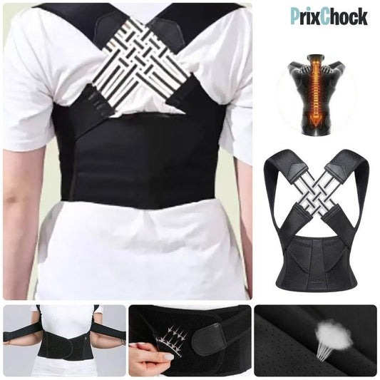 مشد الظهر الأكثر طلبًا! مشد ذكي لتصحيح وضعية الجسم (للرجال و النساء)